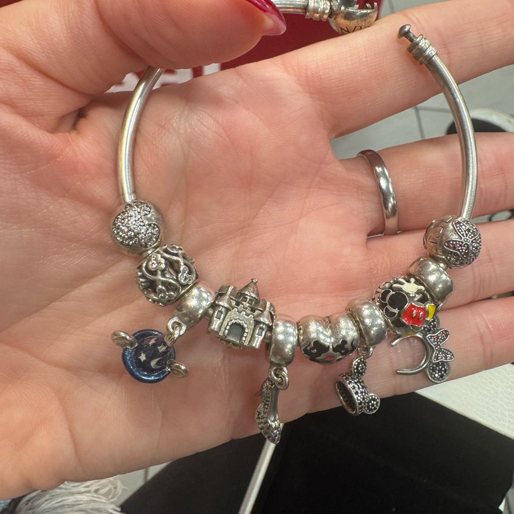 Pandora Silver Bracelet with Disney Charms - Picture 3 of 4